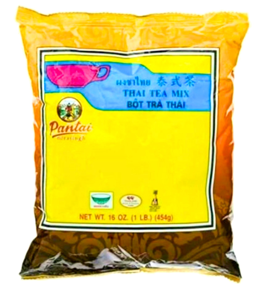 Number One Brand Pantai Thai Tea Leaves Mix Thai Iced Tea 16 oz/454g (Pack of 1)