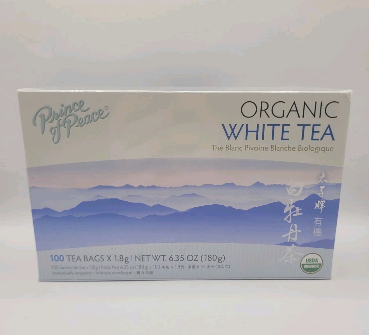 Prince of Peace – Organic White Tea 100ct x 1.8g Tea Bags