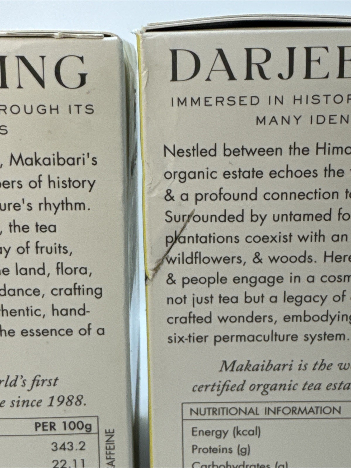 2x Makaibari Tea Treasures Darjoolong Tea USDA Certified 100 Grams Total 07/2026