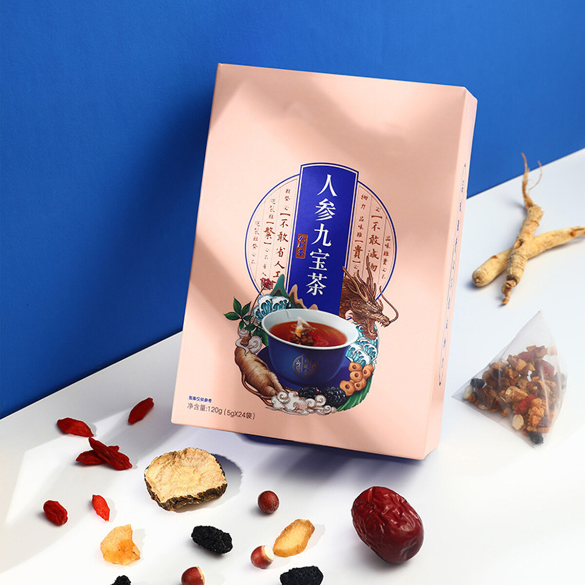 Tongrentang Ginseng and Nine Treasures tea Maca Adult Male Health Herbal Tea
