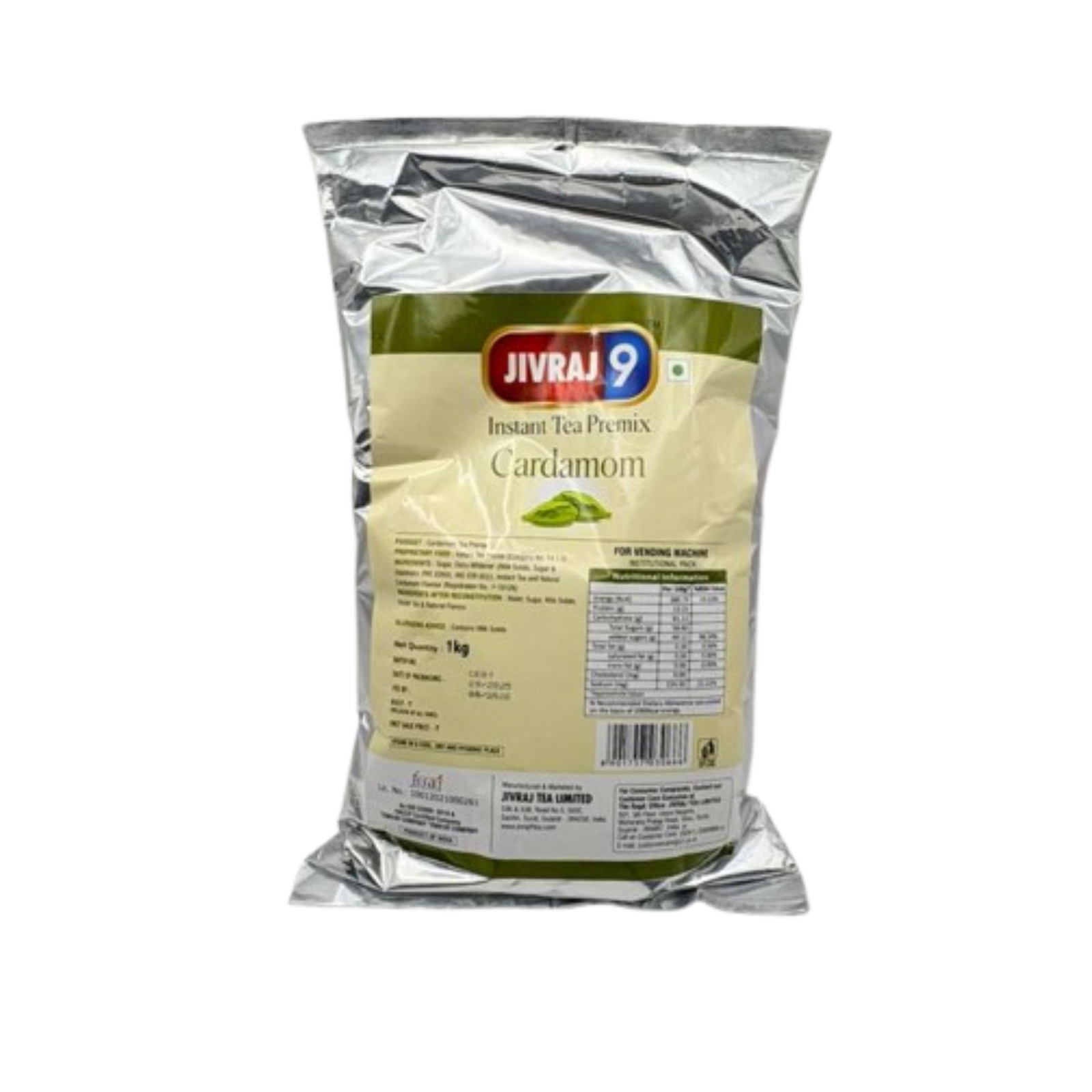 Jivraj 9 Instant Cardamom Tea Premix 1kg Elaichi Chai Latte Powder