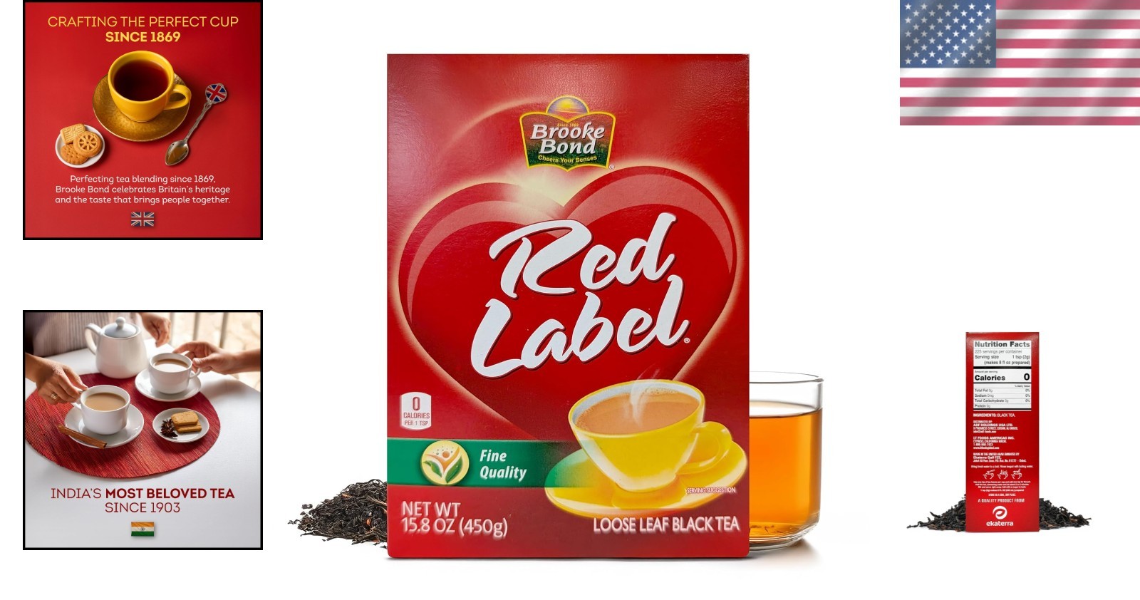 Unilever’s Red Label Black Tea – Loose Tea for Authentic Chai – 450g