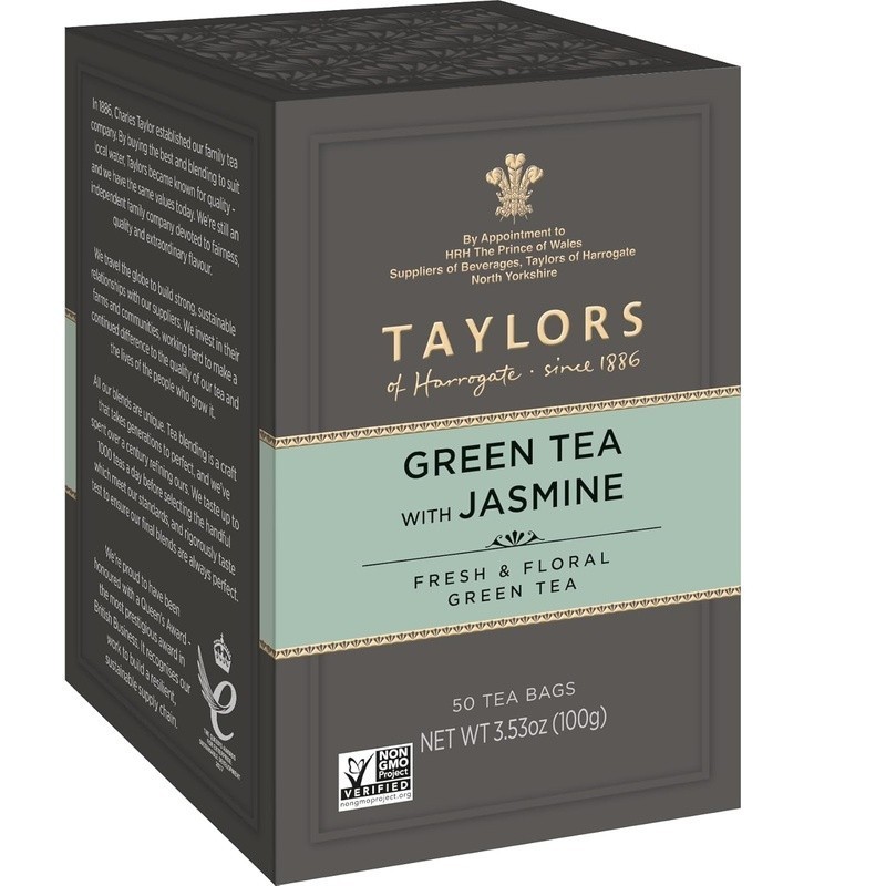 Jasmine Green Tea Bags 50 Count Floral Infusion Healthy Organic Beverage New