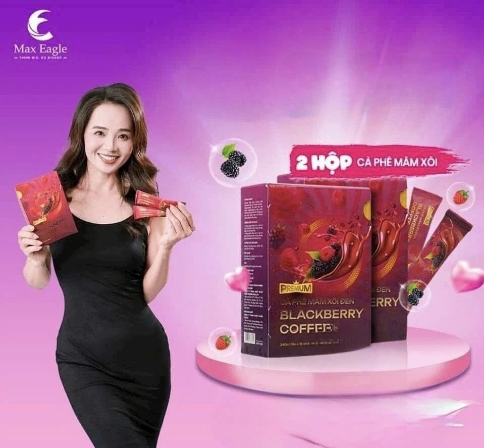 Blackberry Coffee – Ca Phe Mam Xoi Den 15 packets per Box – Giam Can Weight Loss