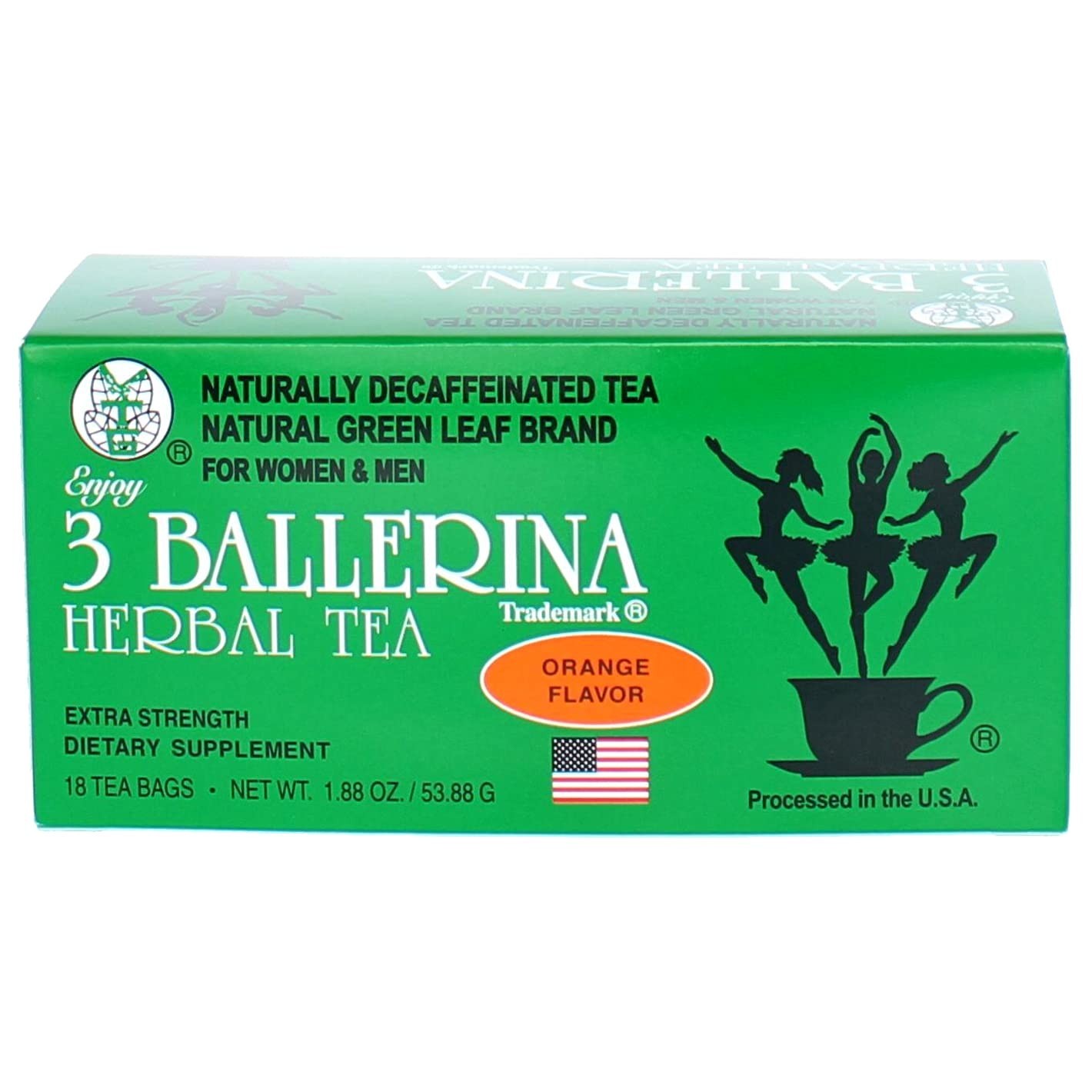 3 Ballerina Dieters Tea, 5 Box Flavor pack- Drink Extra Strength Tea – 18 Bags