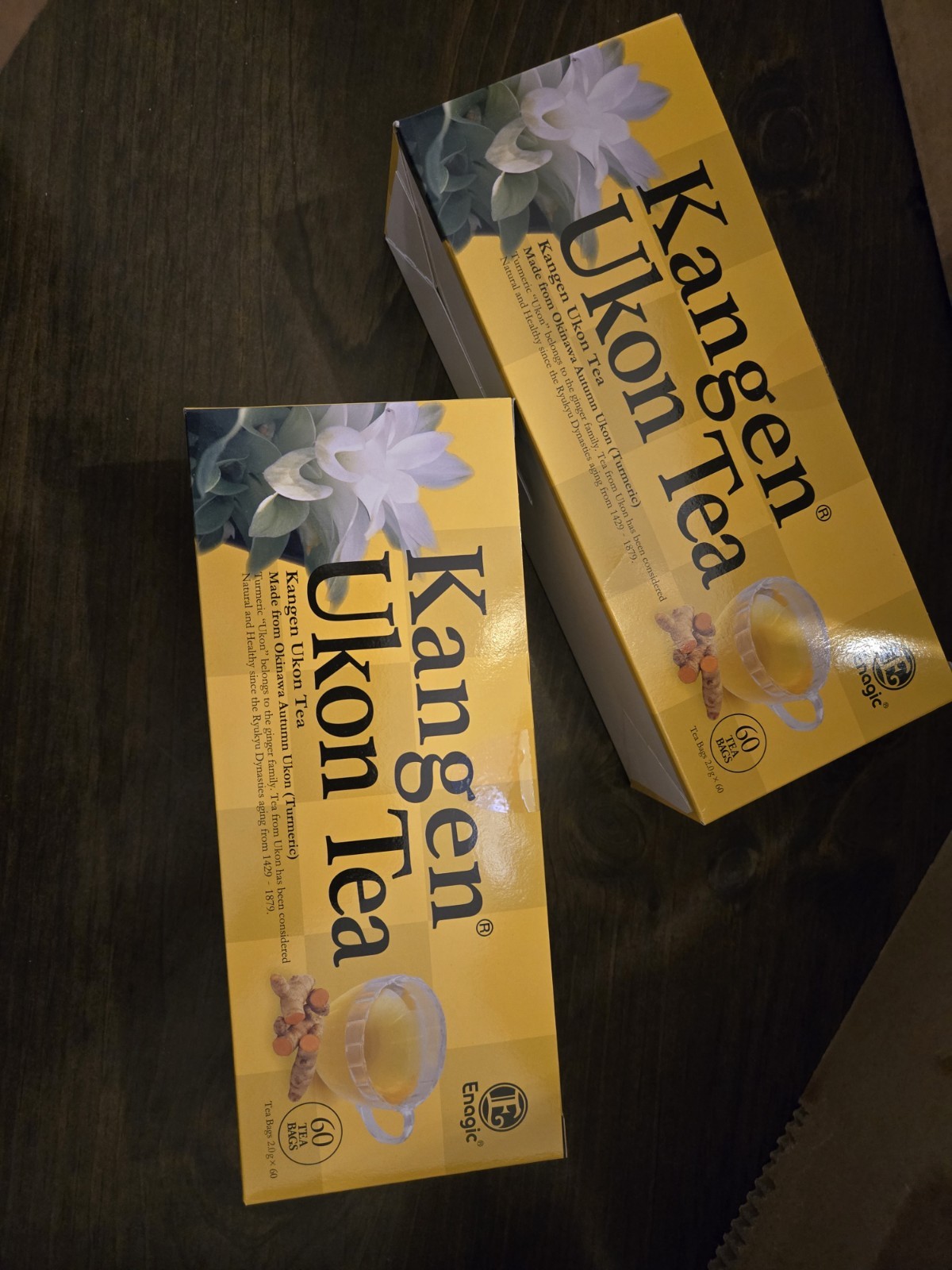 Enagic Kangen Ukon Turmeric Tea 60 Bags, Organic, Sealed
