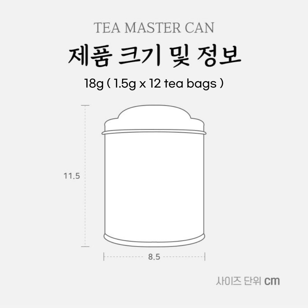 [SSANGGYE] Tea Master Can 18g (1.5g x 12 tea bags)