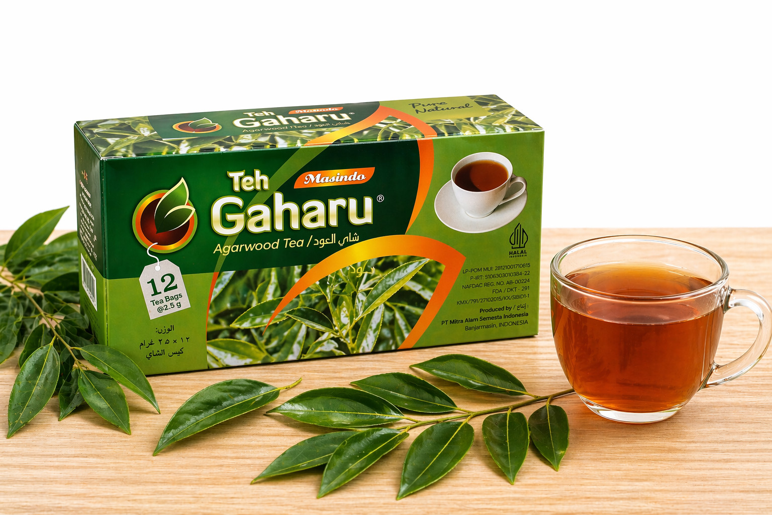 Gaharau Tea Agarwood Herbal Tea 12 Pack (144 Bag) Organic Tea Free Shipping