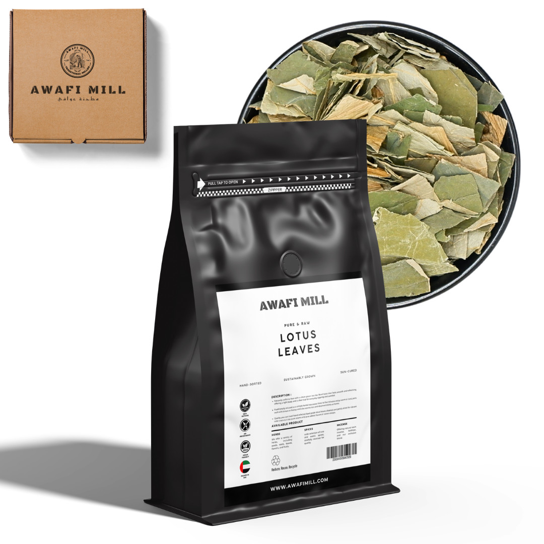 AWAFI MILL Dried Lotus Leaves – 250 g | 9 Oz
