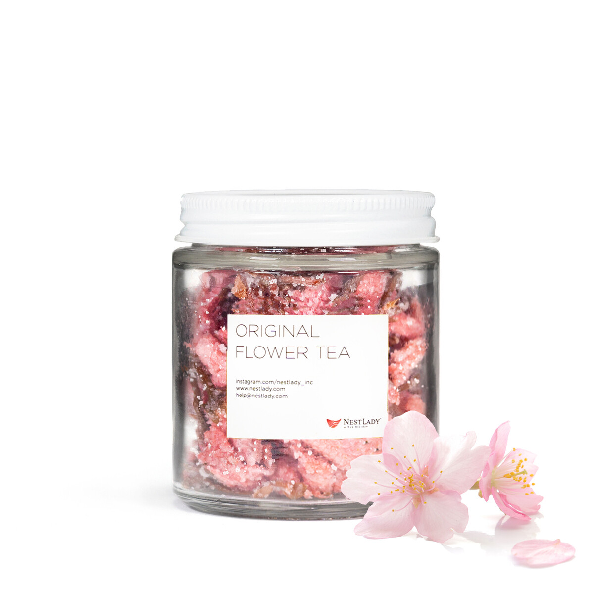 NESTLADY Edible Salt Pickled Sakura, Pickled Sakura Cherry Blossoms, 腌渍樱花 70g