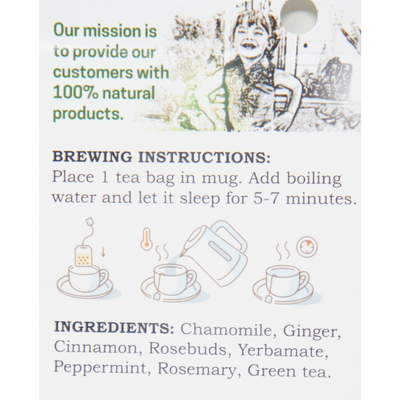 Tierra Madre Cerebro-L Brain Tea Support – Herbal Supplement 6 tea bag (6 Pack)