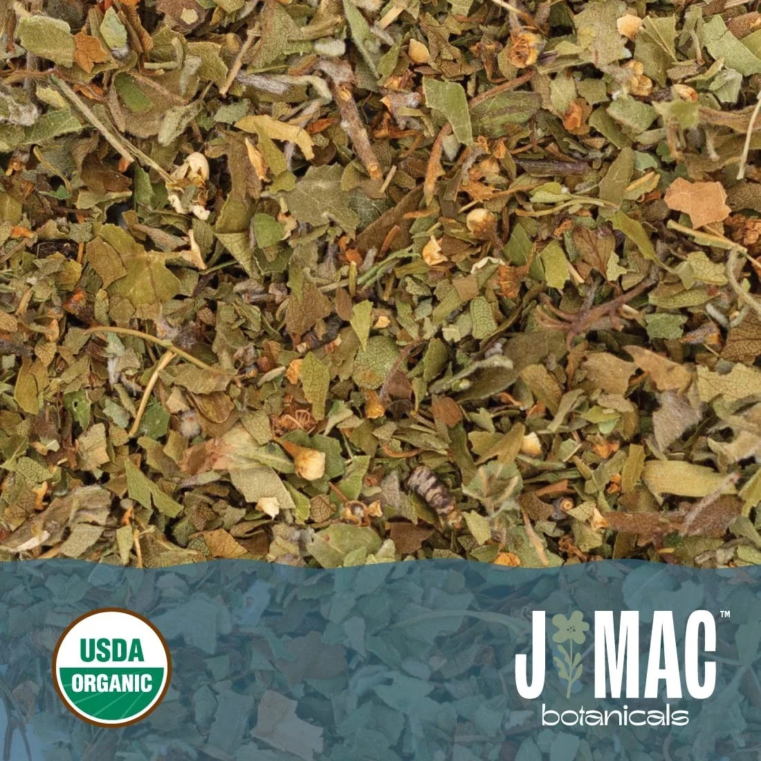 J MAC BOTANICALS Organic Hawthorn Leaves and Flower 8 oz Dried Hawthorne leaf…