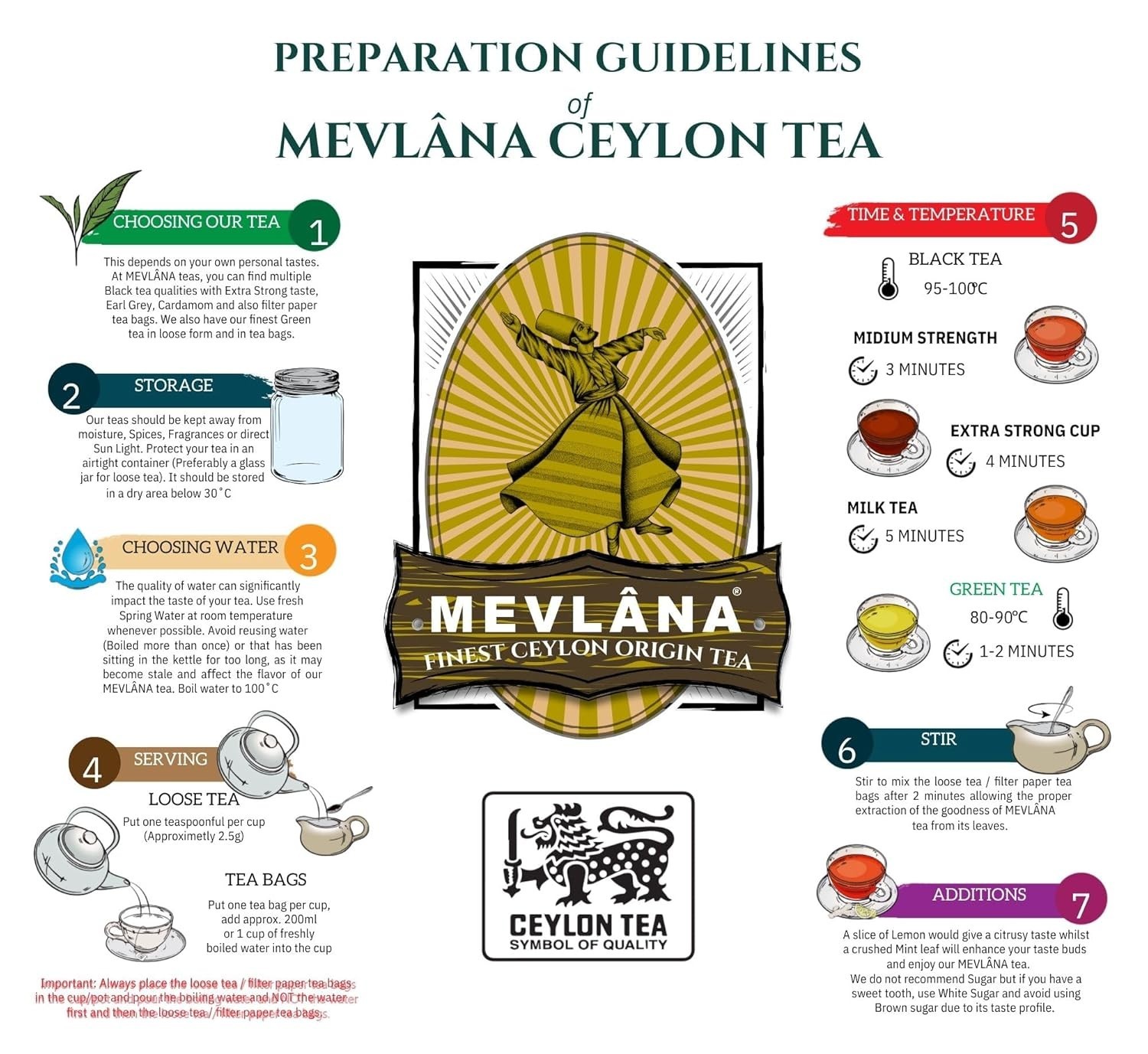 Pure Ceylon Loose Leaf Black Tea 1lb OP1 | Hand-Picked Sri Lankan Blend