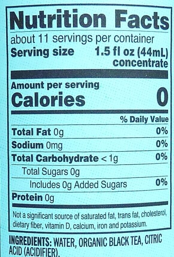 2 Packs Trader Joe’s Organic Cold Brew Black Tea Concentrate 16 fl oz Each Pack