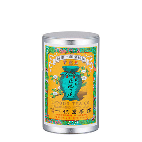 Uji Green Tea Leaves SENCHA Shoike-no-o Kyoto Ippodo 85g Small Can w/Box