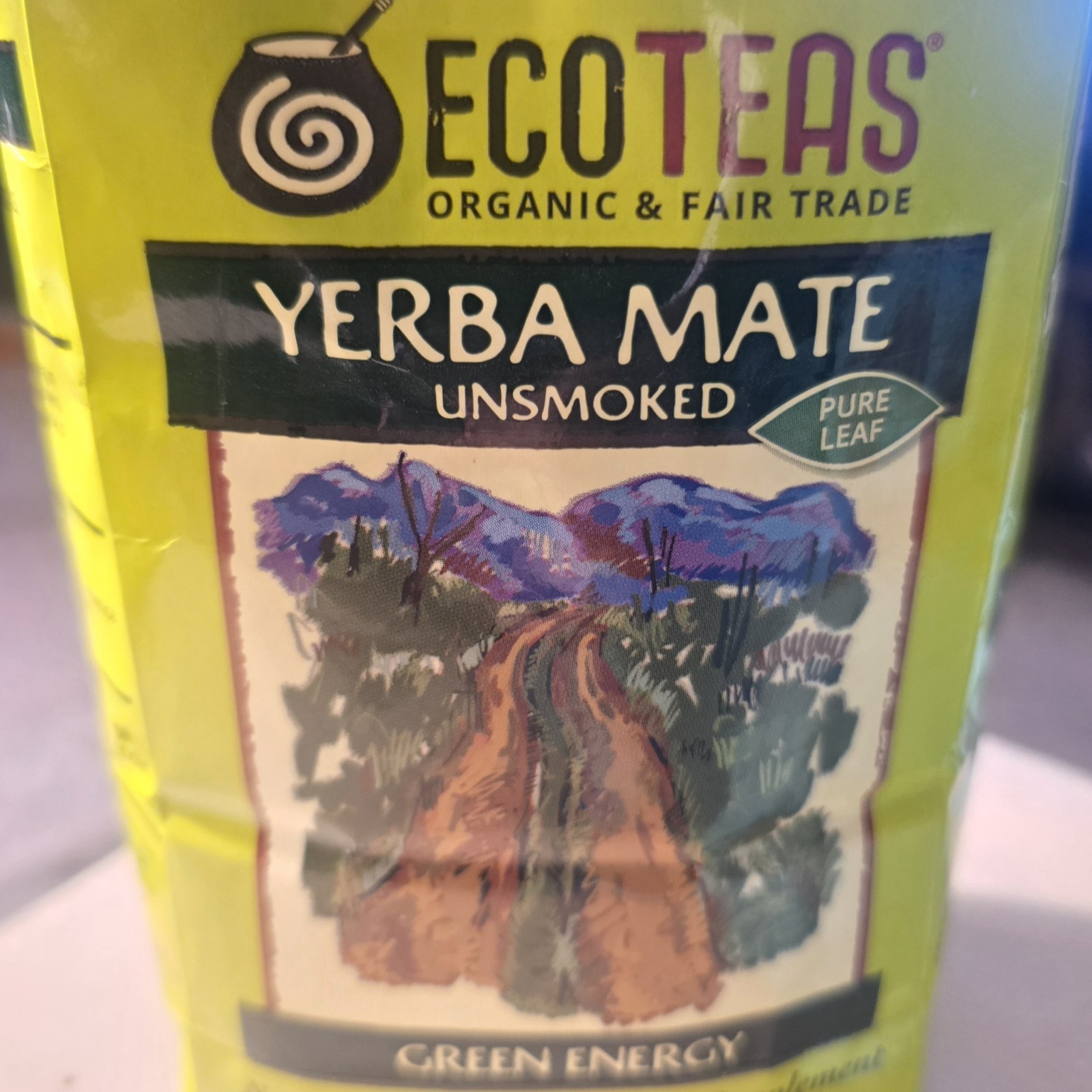 Eco Teas Organic Yerba Mate Green Energy Loose Leaf Tea 1 Lb Exp 2030