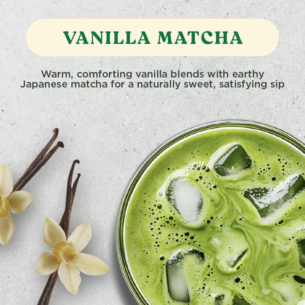 20 Harmony Matcha Vanilla Japanese Matcha, Sweetened w/ Organic Sugar On-the Go