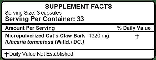 Hanan Uña de Gato Cat’s Claw | 100 Capsules | Naturally Aids in Supporting Healt