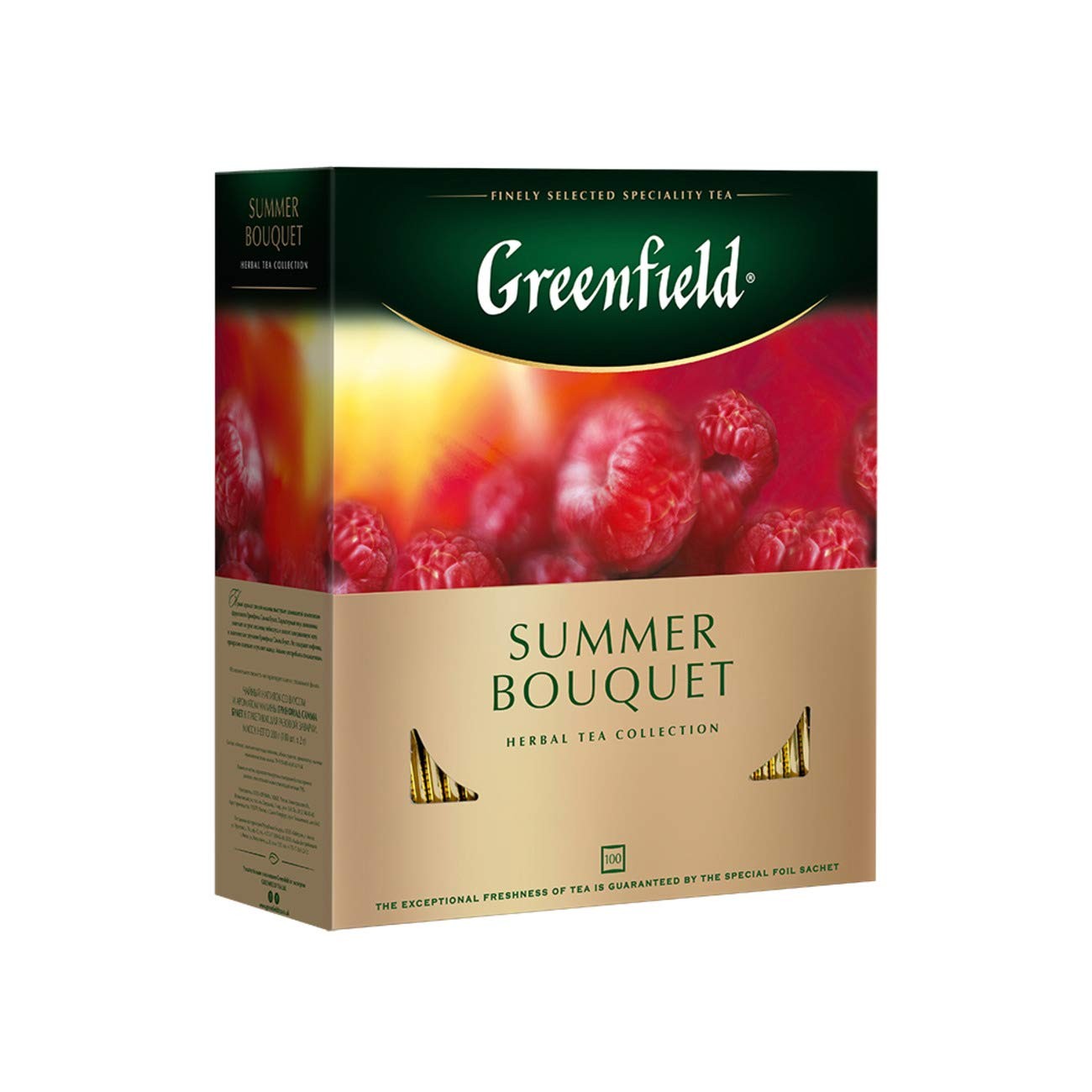 Greenfield Summer Bouquet Herbal Tea – 100 Individually Wrapped 100 Count