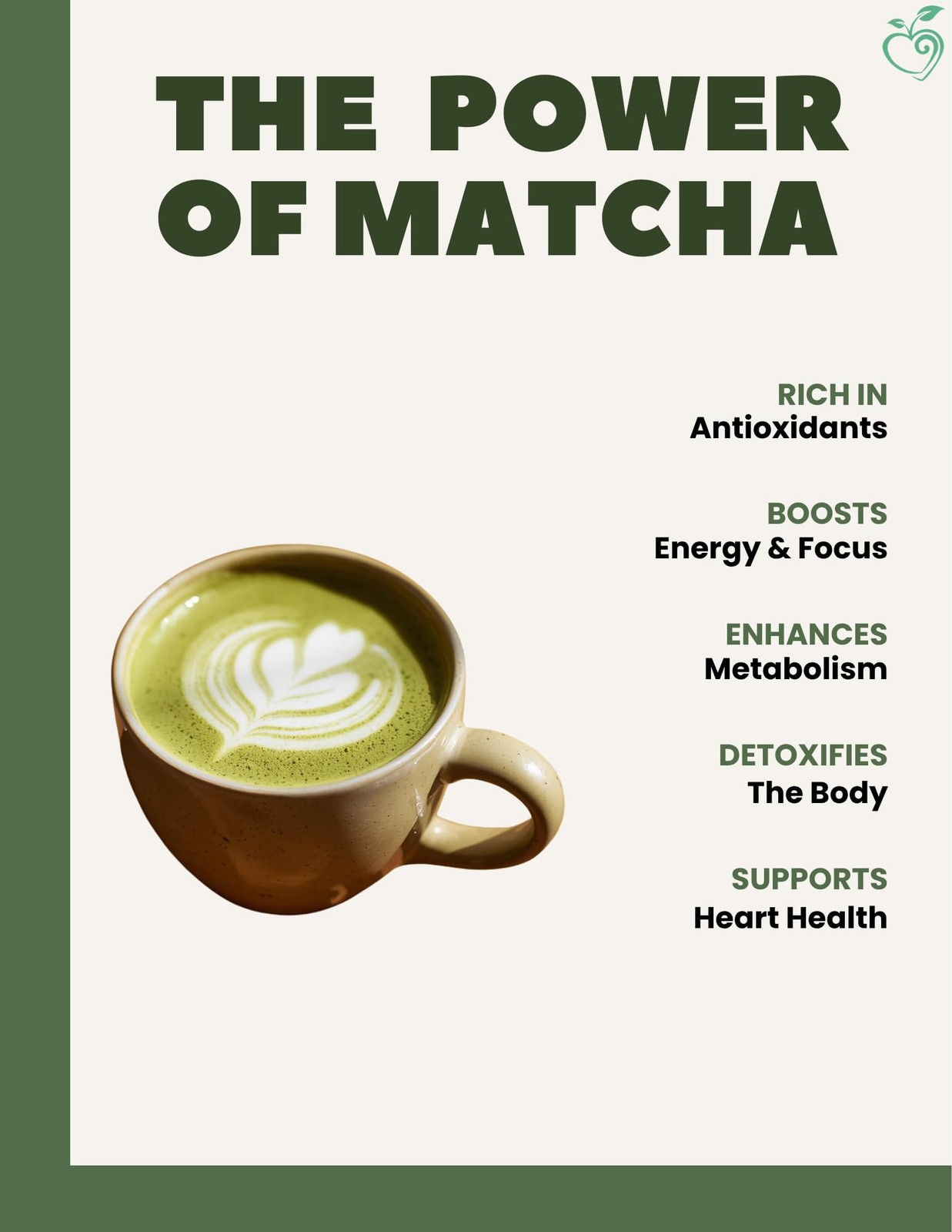 Organic Sweet Matcha Green Tea Powder – Cafe Style Blend by Cherie Sweet Hear…