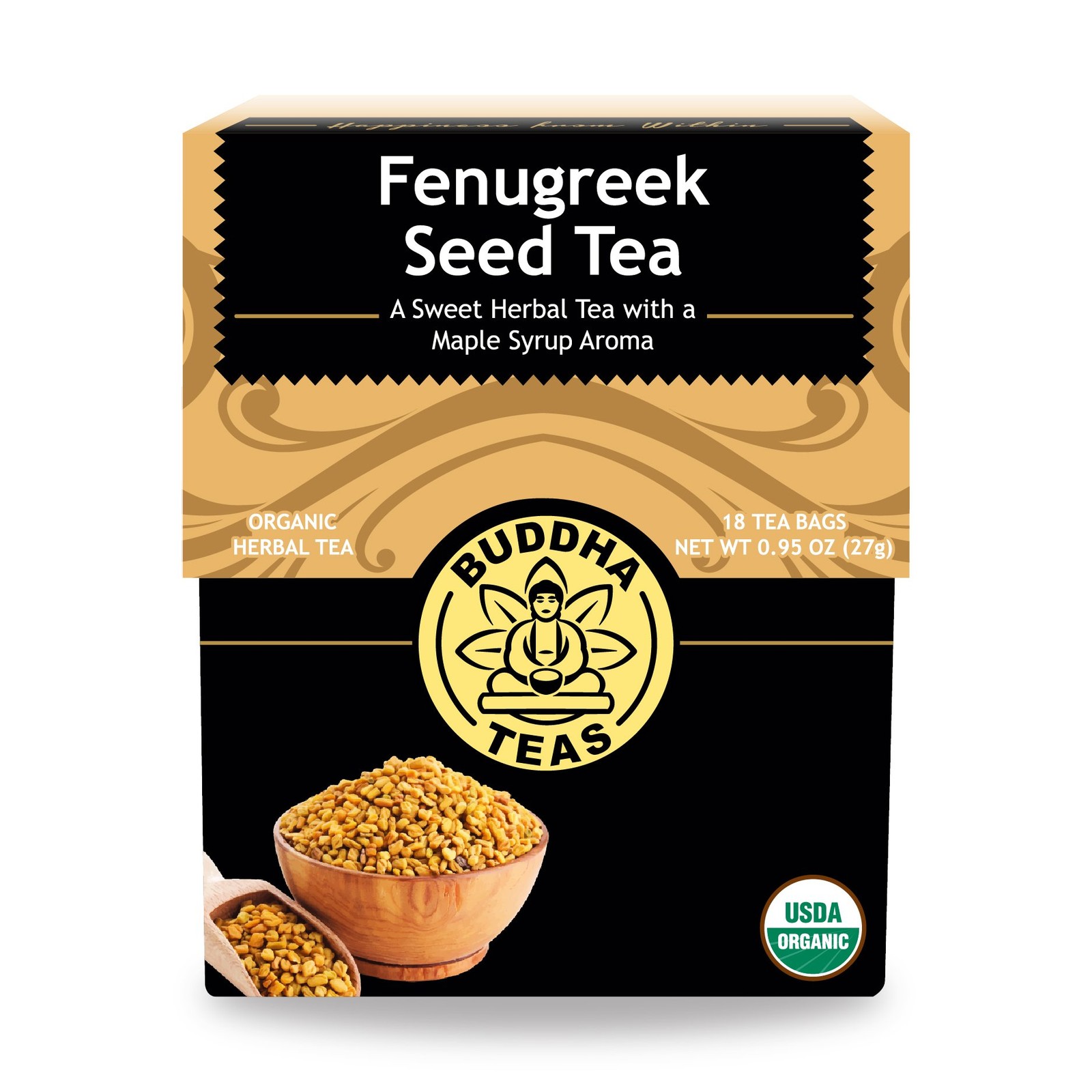 Fenugreek Tea 18 Count Bleach Free Tea Bags for Healthy Living