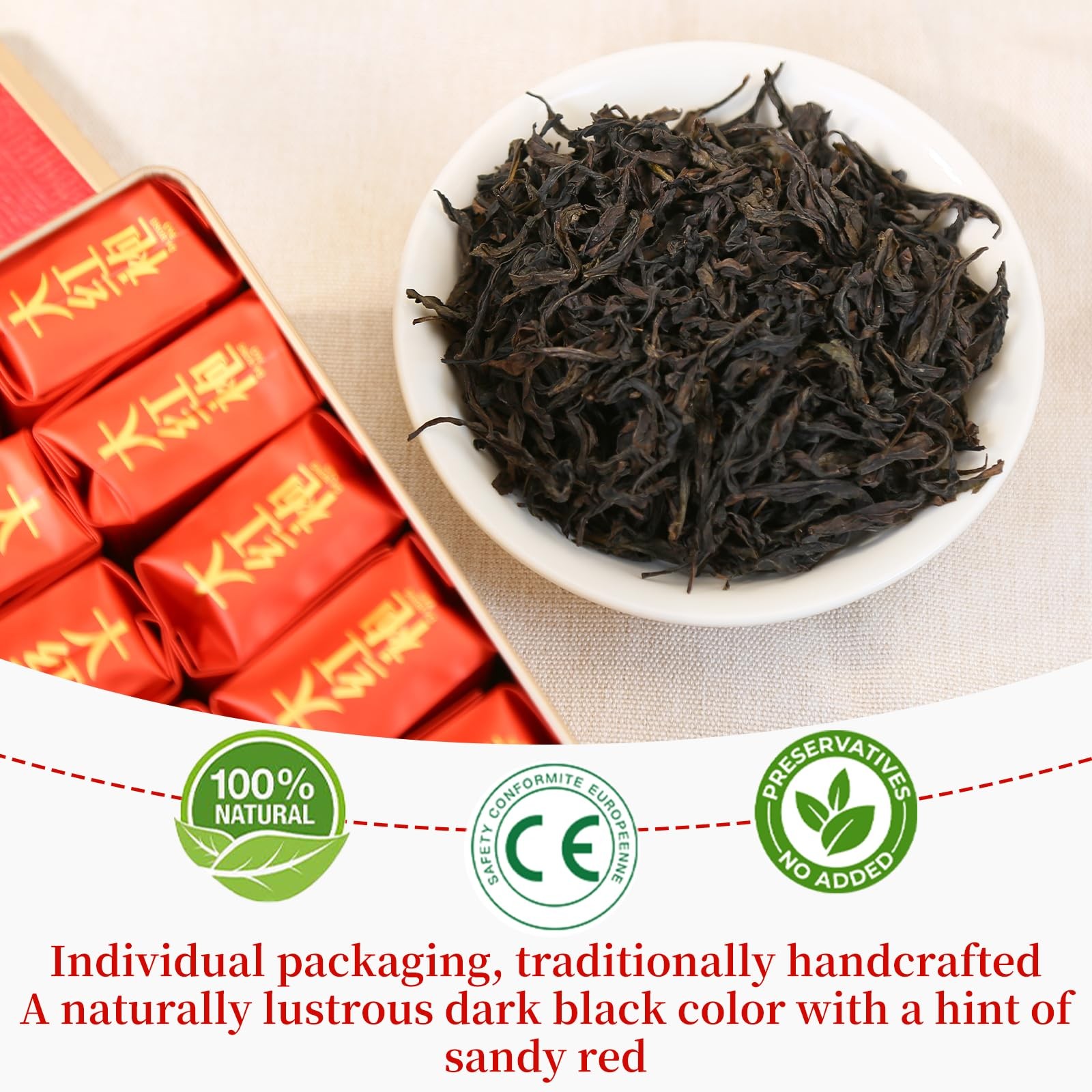 XIXICHA Dahongpao Oolong Tea Rock Tea 80g/2.82oz 8g*10bags Chinese Loose leaf…