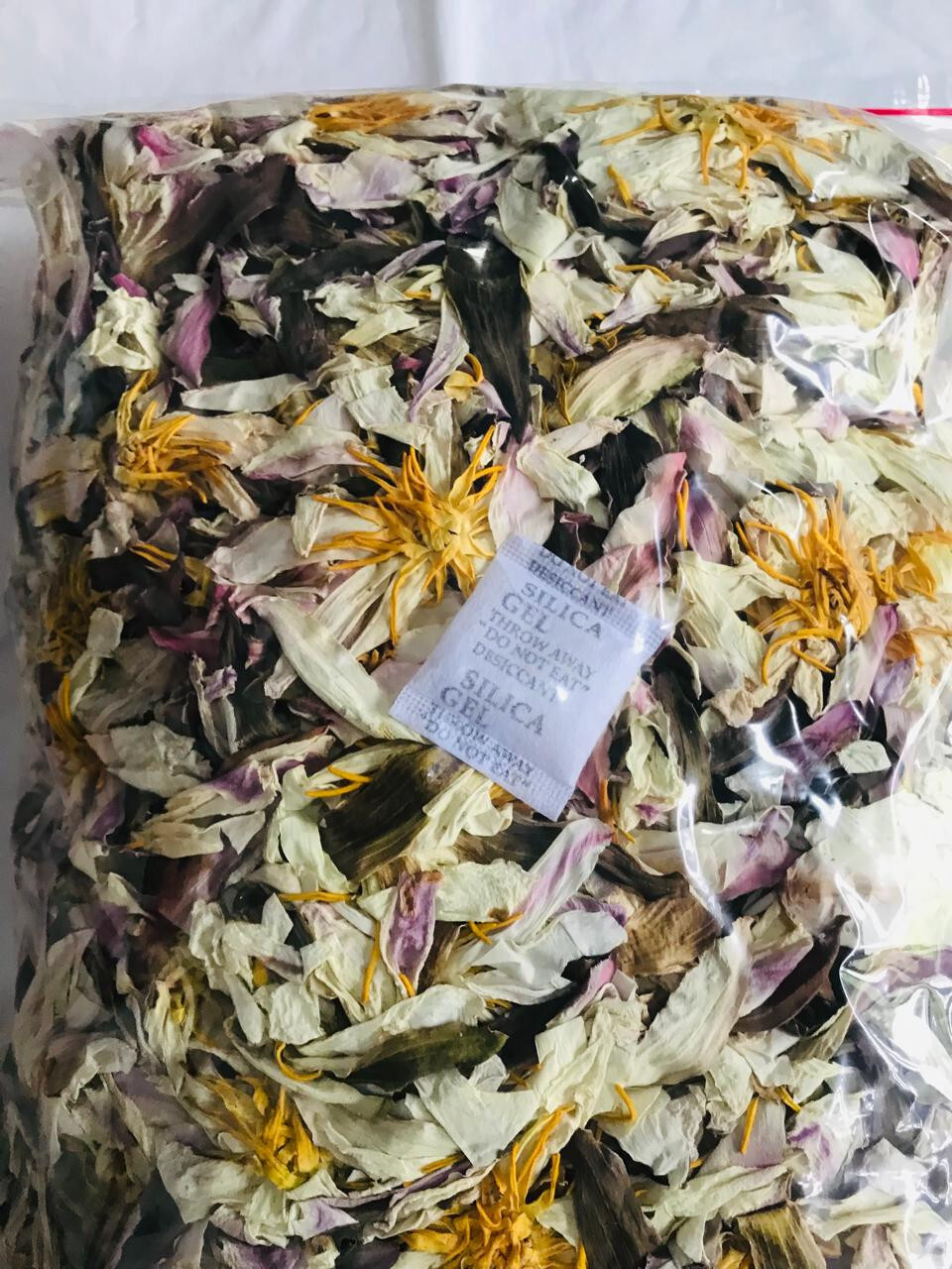 Dried White Lotus Flower Nymphaea Ampla 1 lb+ Organic Hand Picked Herb Tea