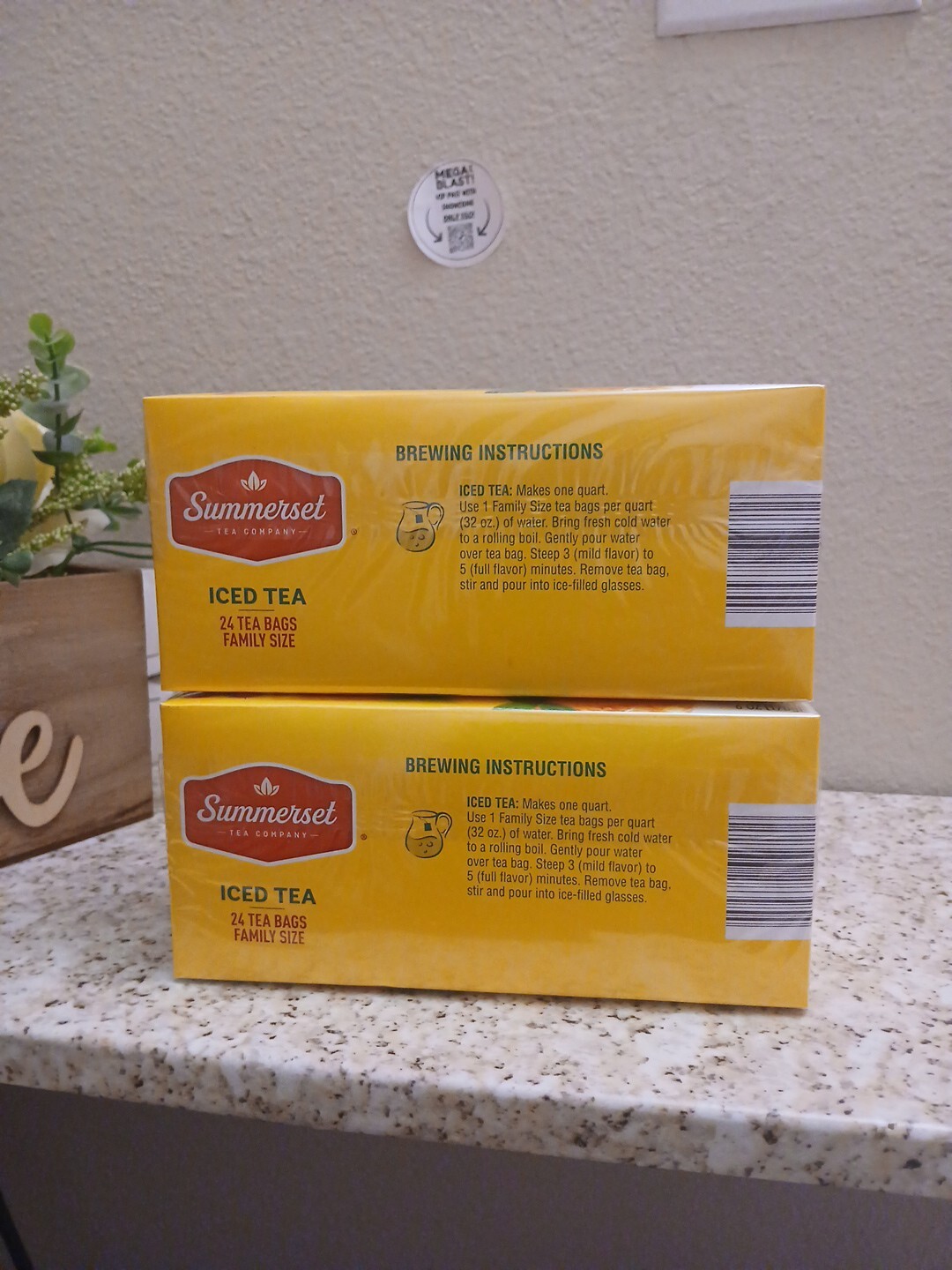 Summerset Iced Tea 24 tea Bags 6.Oz/170g Exp:05/2026 Pack Of 2