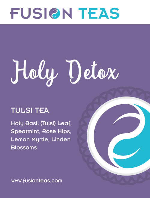 Holy Detox Tulsi Tea – Wellness Herbal Mint Loose Leaf – Fusion Teas