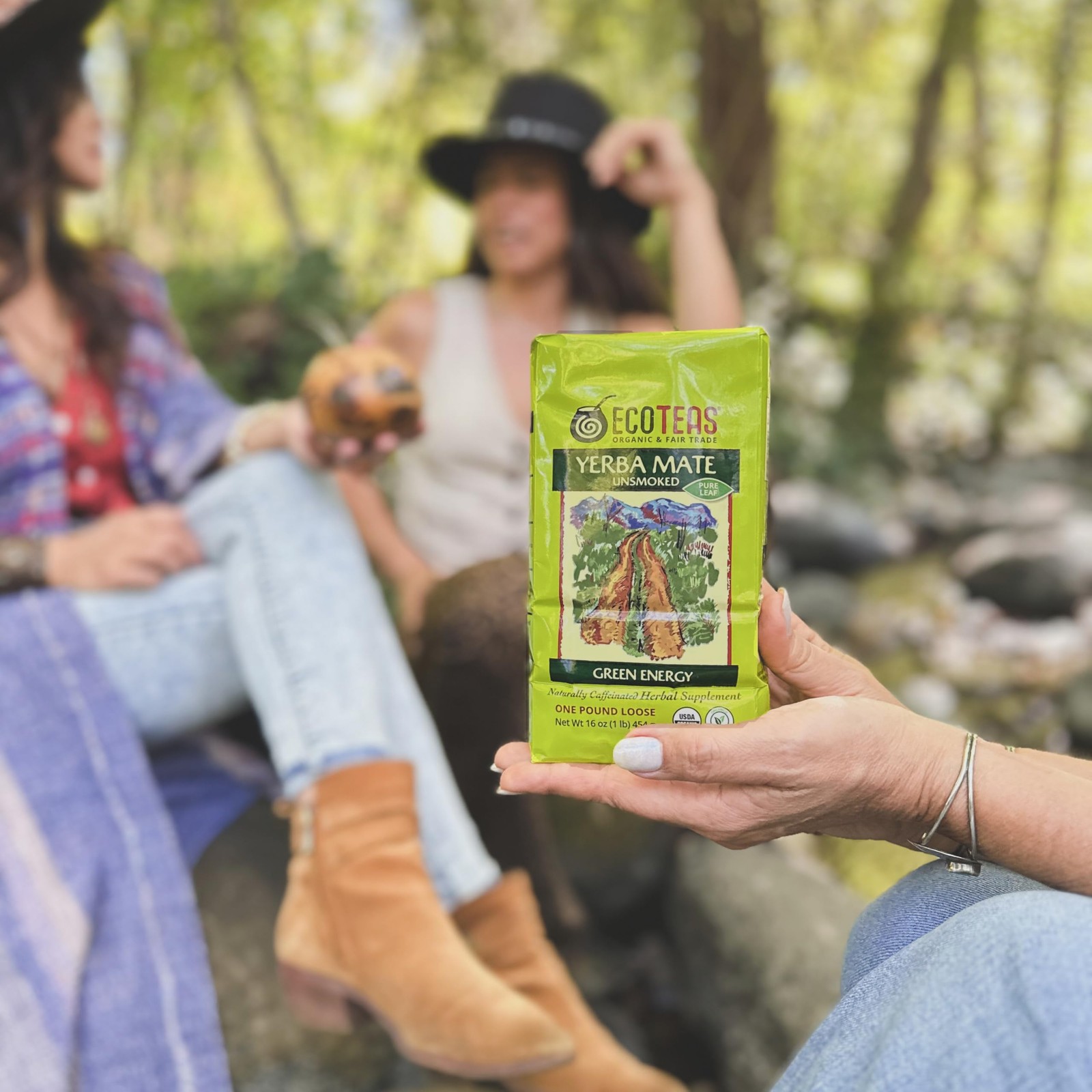 Organic Yerba Mate Loose Leaf Tea – Natural Energy & Detox Herbal Tea – Caffe…