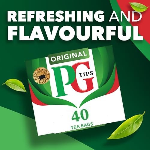 Premium Black Tea Bags NonPyramid, 40 Count Pack of 1