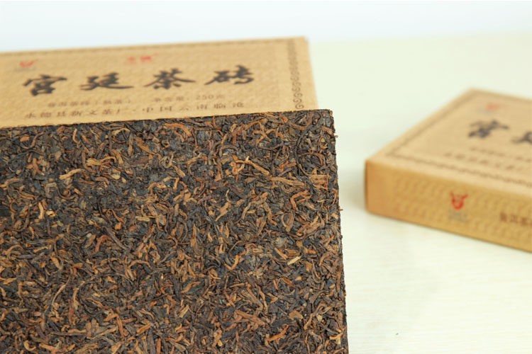 2024 Chinese XIN WEN Ripe Pu-erh “Palace PuErh Tea Brick” Shu Puer Tea 250g