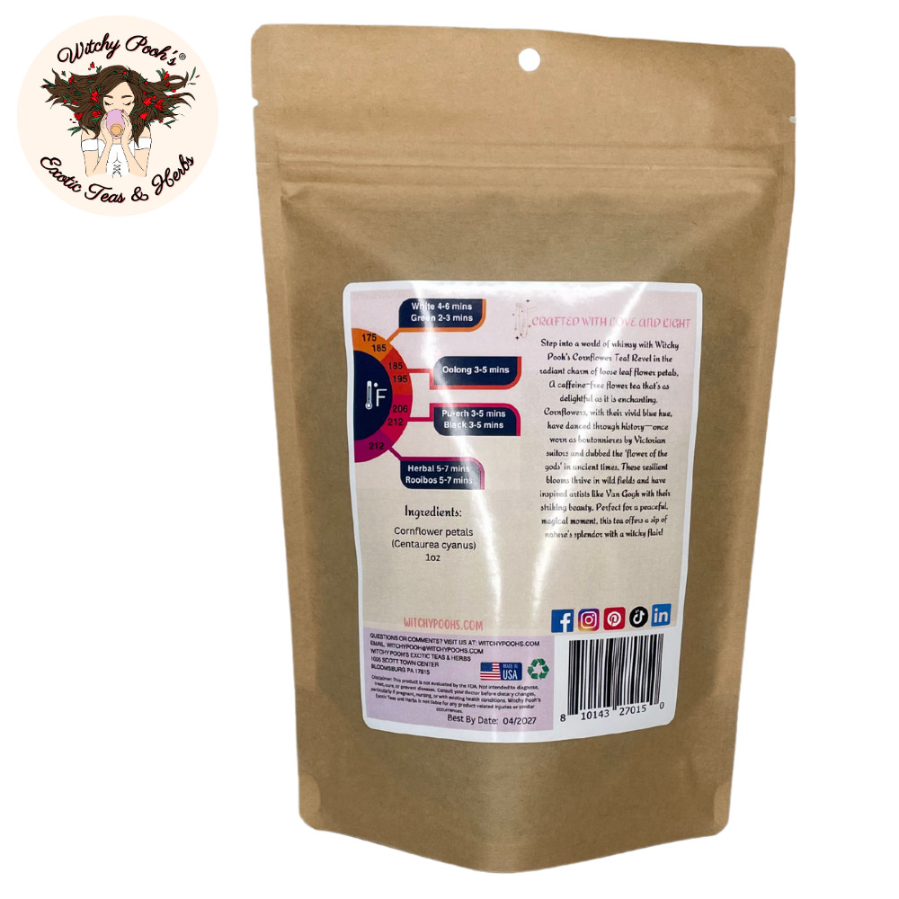 Cornflower Petals, Herbal Loose Leaf Tea, Cooking Herb, Desert Ideas