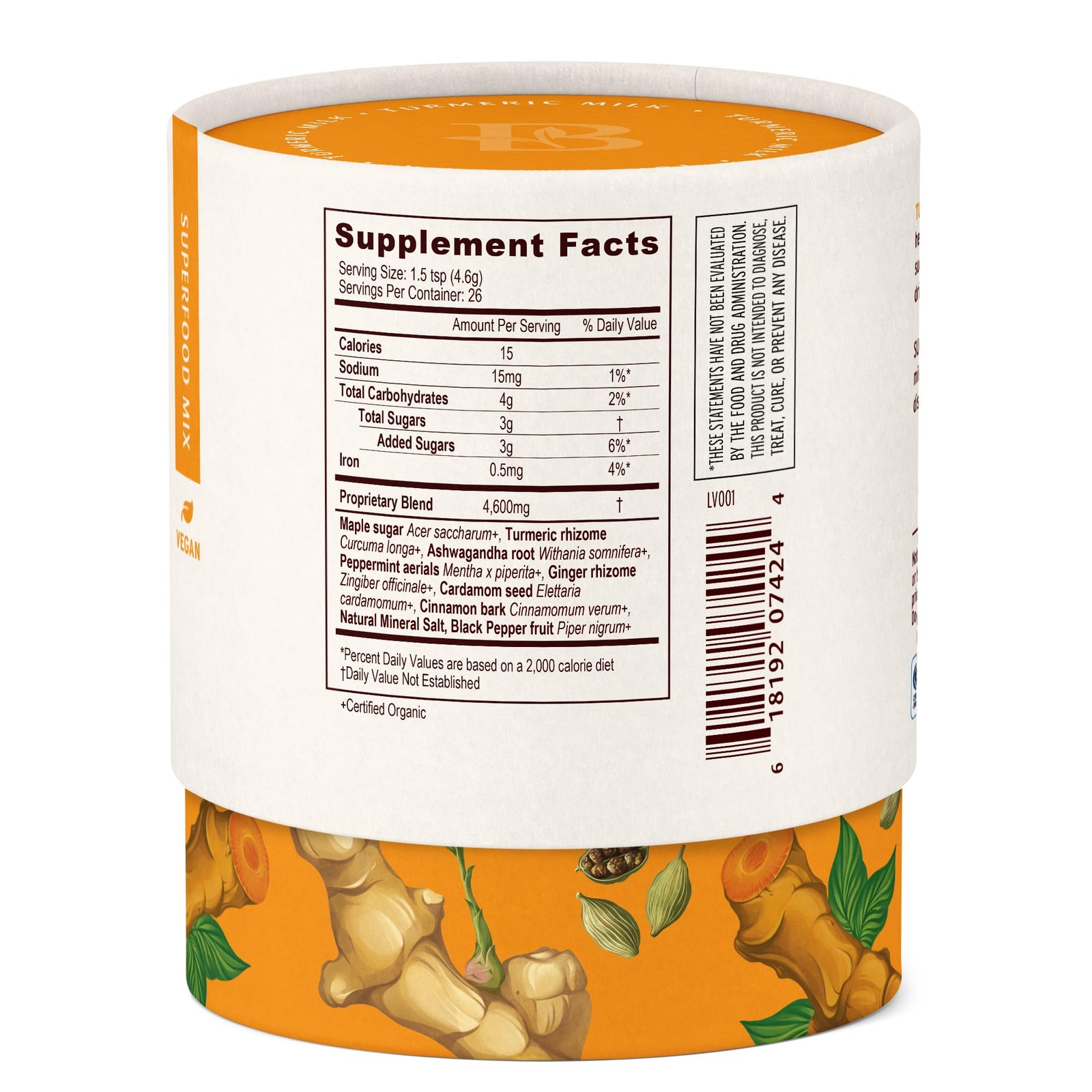 Banyan Botanicals Turmeric Milk – Organic Turmeric Latte Mix with Ashwagandha…