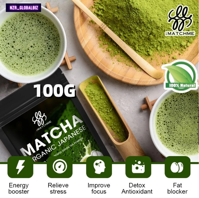 100% Organic Matcha Japanese Green Tea Powder –Pure, Unsweetened –Keto Superfood