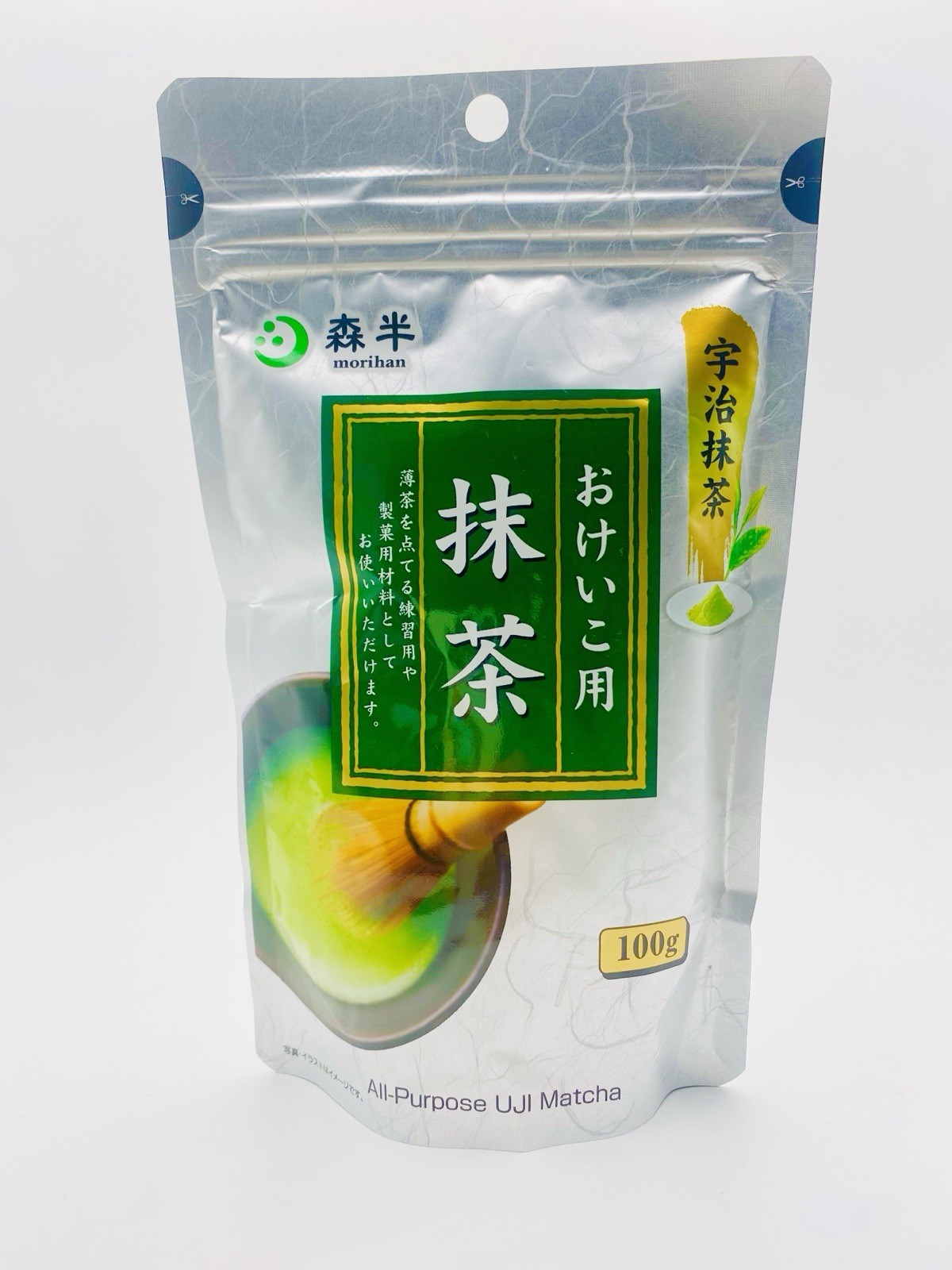 Organic Uji Matcha Powder 100g Morihan Kyoto Ceremonial Lesson Grade