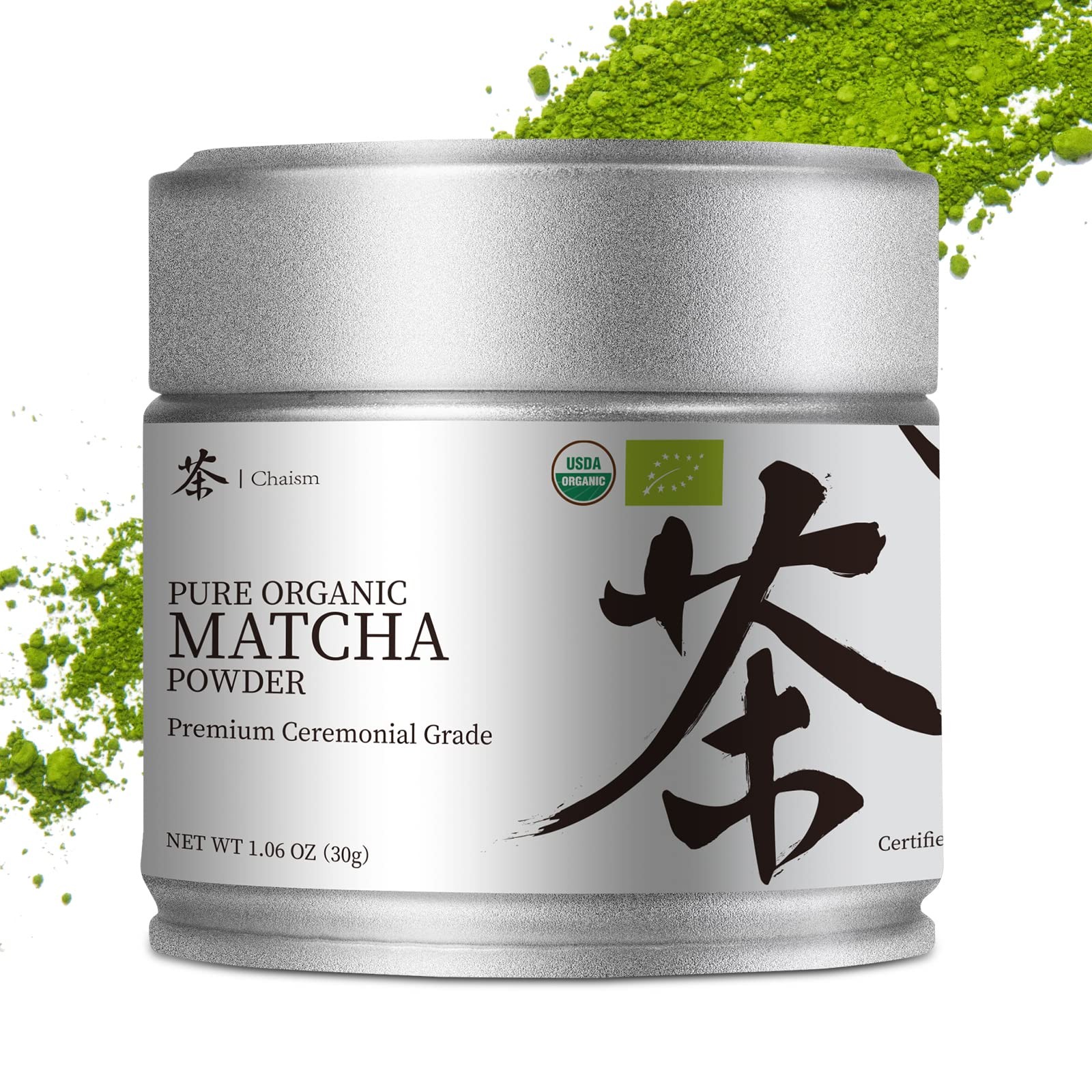 Ceremonial Grade Matcha Powder Organic 1.06oz