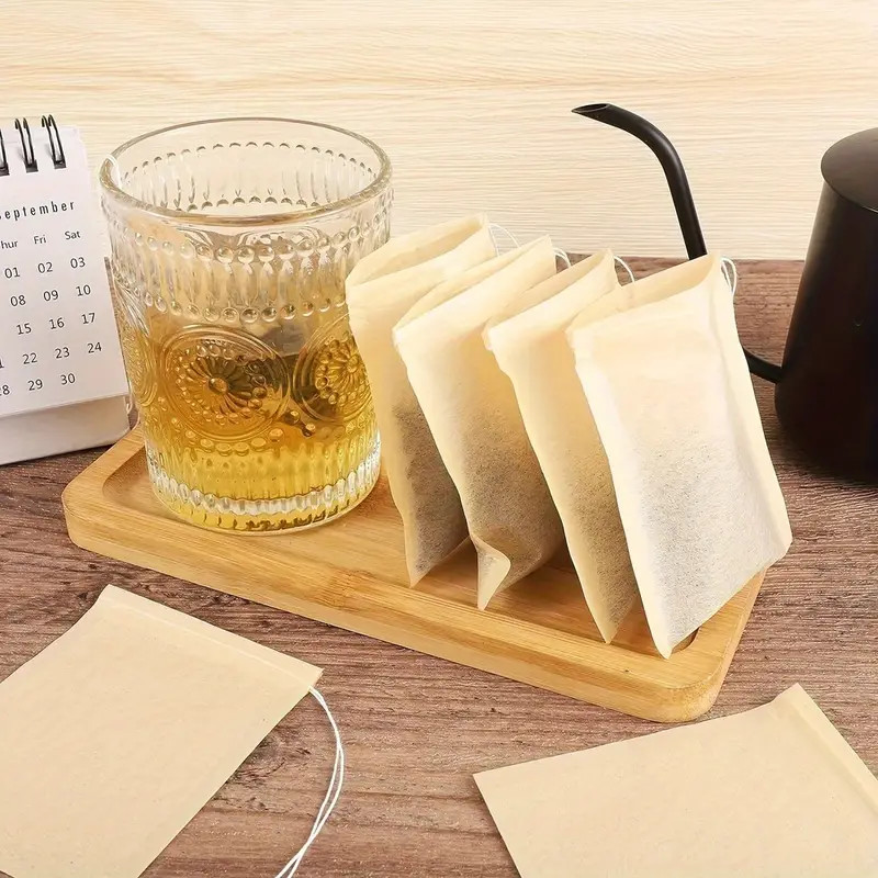 500 Pcs Unbleached Tea Bag Coffee Filter Food Grade Biodegradable Paper