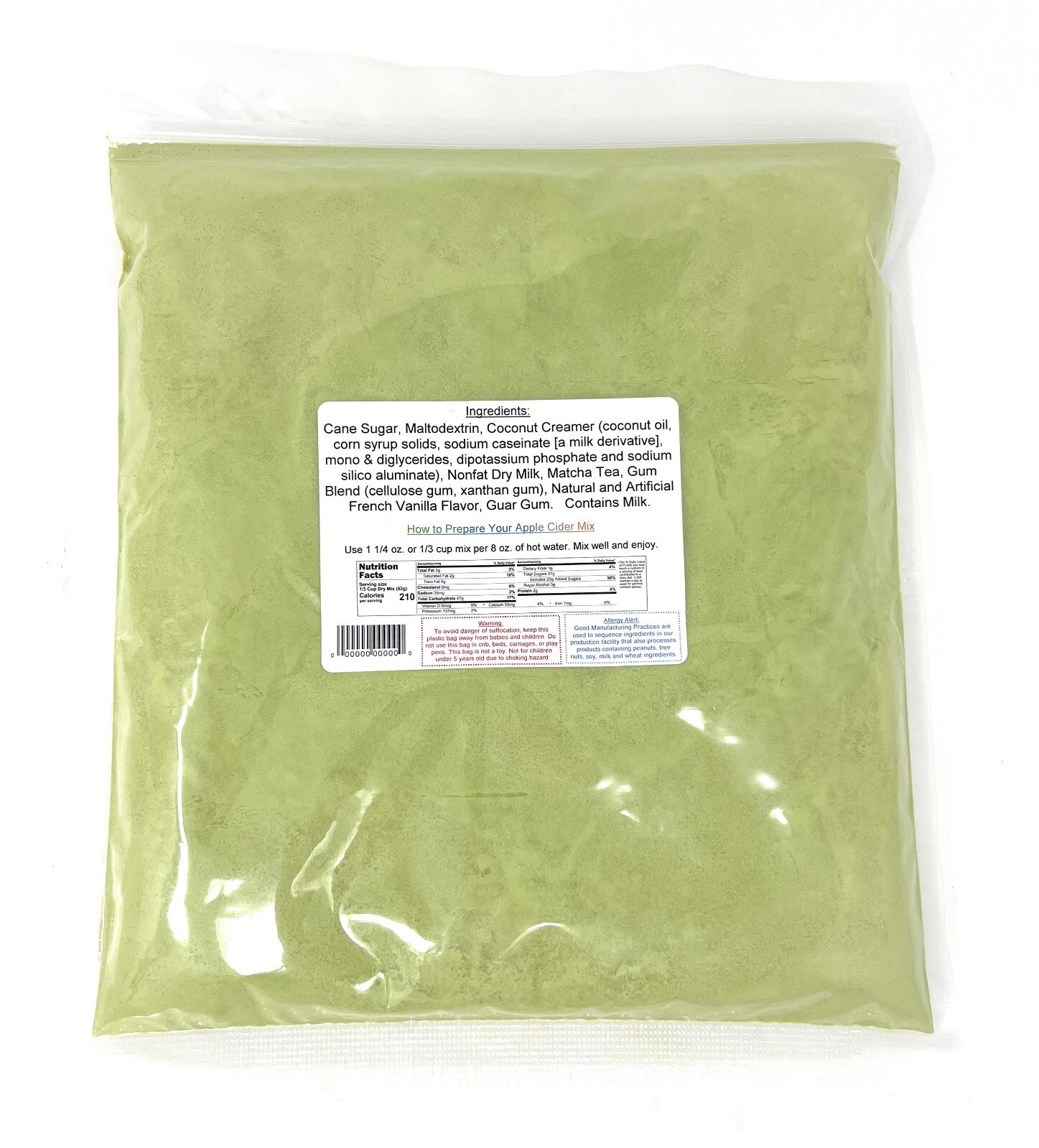 Matcha Green Tea Latte Mix, 2 lbs. ~ YANKEETRADERS® Brand ~ FREE SHIPPING