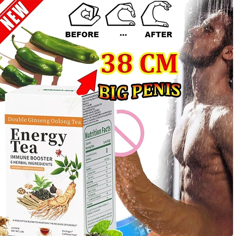 Energy Tea Immune Booster Ginseng Oolong Tea, Kidney Liver Tea For Women & Men