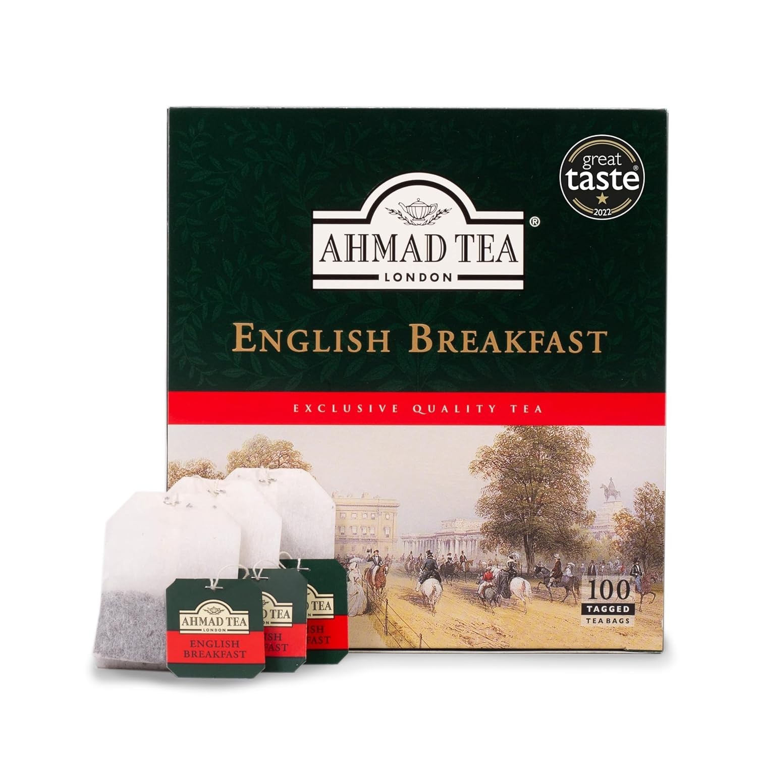 English Breakfast Black Tea 100 tagged tea bags