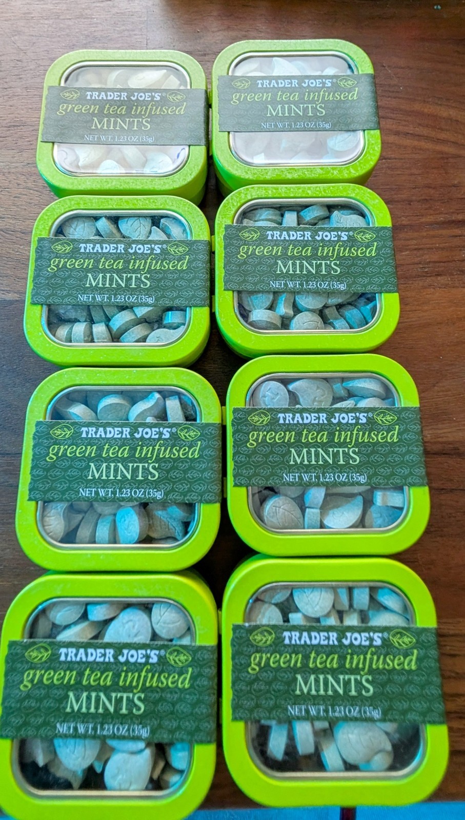 Green Tea Infused Trader Joe’s Mints 2pk Expires 11/26