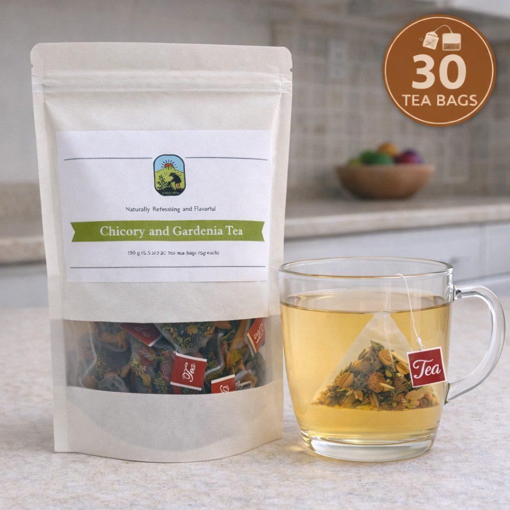 Chicory & Gardenia Herbal Tea – 30 Tea Bags (150g)