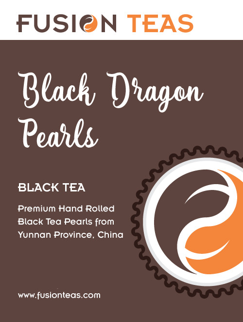 Black Dragon Pearls Black Tea – Loose Leaf – From Yunnan Province – Fusion Teas