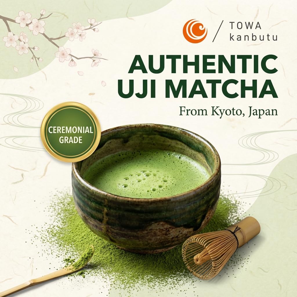 Uji Matcha Daily Ceremonial Grade 3.53oz 100g by Towa Kanbutu – Premium Quali…