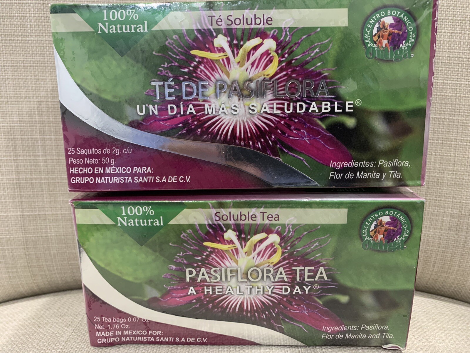 Te De Pasiflora Con Tila Y Flor De Manita 50 Tea Bags Natural