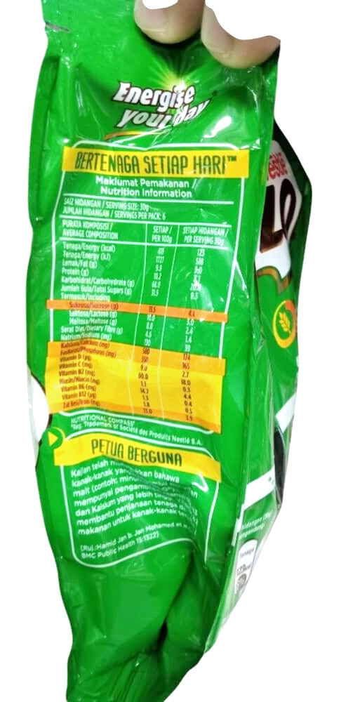 NESTLE MILO Nutritious Chocolate Malt Drink ( 2 packs X 200grams )