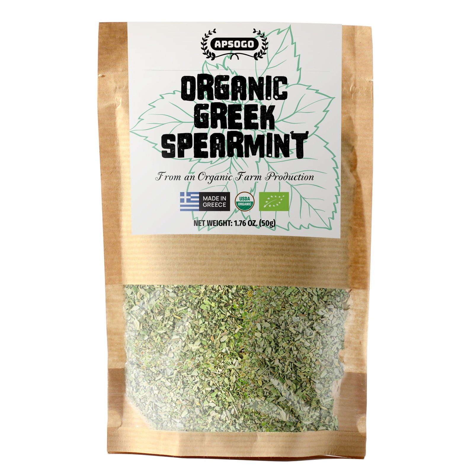 Organic Greek Spearmint – Dried Spearmint Leaves for Spearmint Tea Loose Leaf…