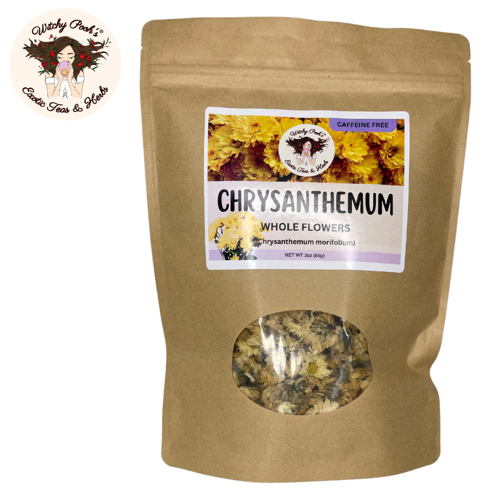 Witchy Pooh’s Chrysanthemum Tea – Whole Flowers, Caffeine Free