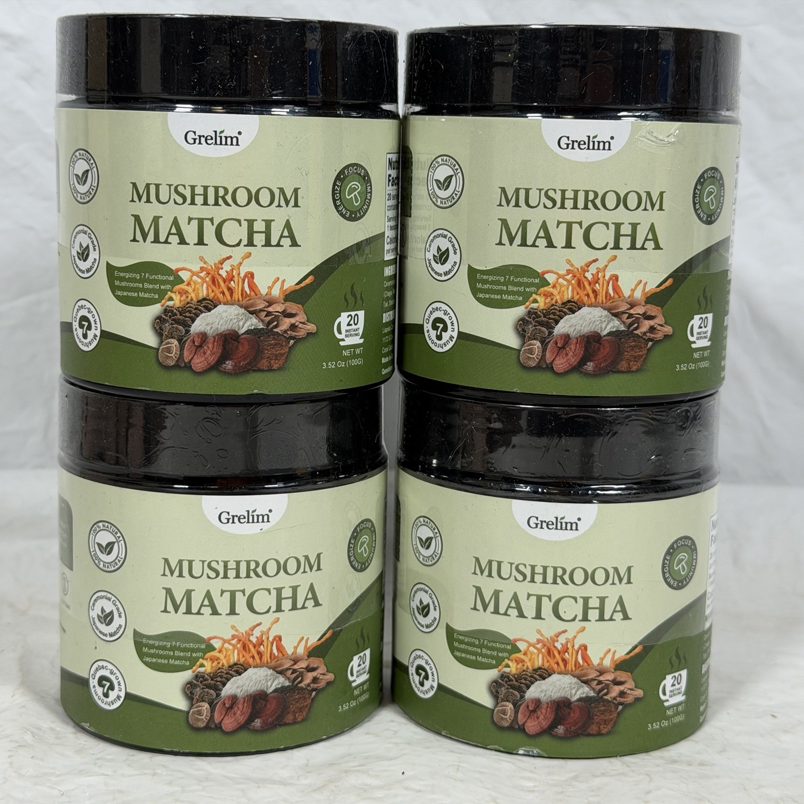 Lot of 4-Gremlin Matcha Mushroom Powder 80 Servings Exp. 12/25/28